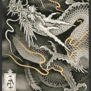 japanese dragon painting